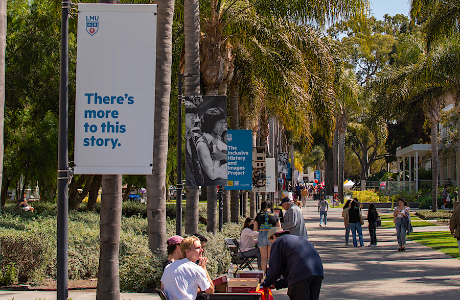 IHIP banners along Palm Walk